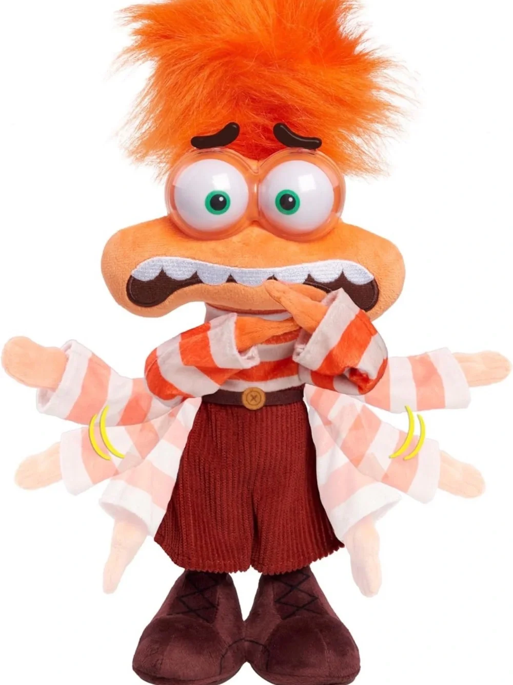 Inside Out 2 Shaking With Anxiety Feature Plush, Kids Toys for Ages 3 Up